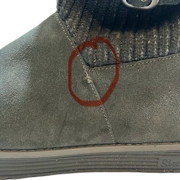 Skechers Women's Suede Ankle Boot 48625 Gray Size 9‎ - Picture 7 of 12